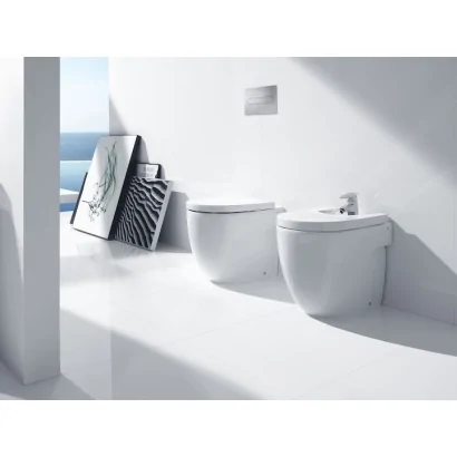 Coppia sanitari filo parete NEW MERIDIAN con sedile originale ammortizzato