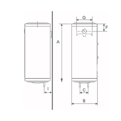 Scaldabagno Elettrico Verticale modello SE 50-80 litri