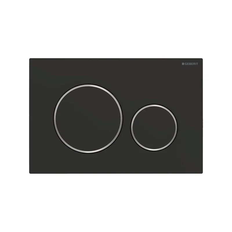 Placca di comando SIGMA20 nero opraco per cassetta incasso SIGMA8, COMBIFIX e DUOFIX