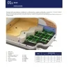 Pannello isolante bugnato "basic". Spessore totale pannello da 3,2 cm a 6,2 cm con superficie utile di 1,12 m² a pannello