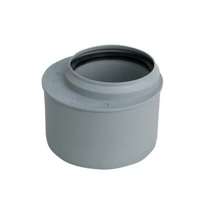 Riduzione eccentrica HTR ad innesto di colore grigio