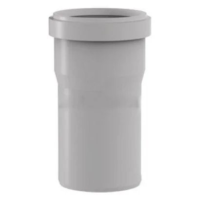 Raccordo WC dritto per collegamento al PVC completo di guarnizione