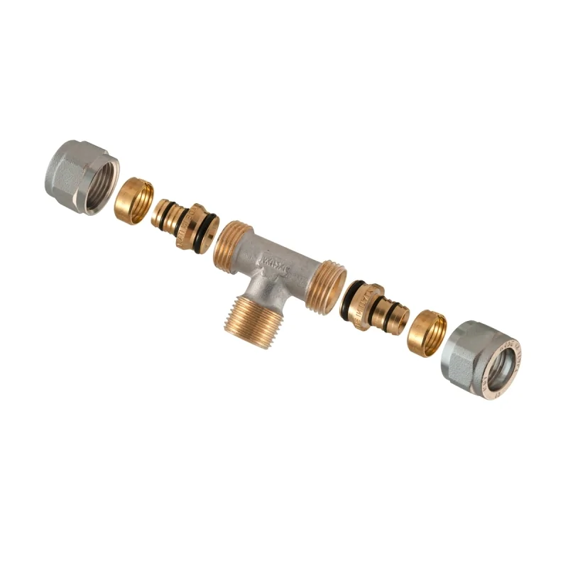 Tee filettato maschio 90°