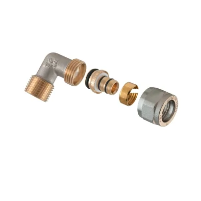 Gomito filettato maschio 90°