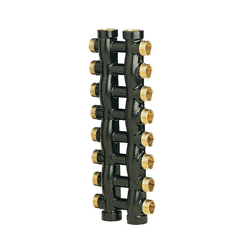 Collettore complanare compatto (unico pezzo) con uscite 1/2"x16